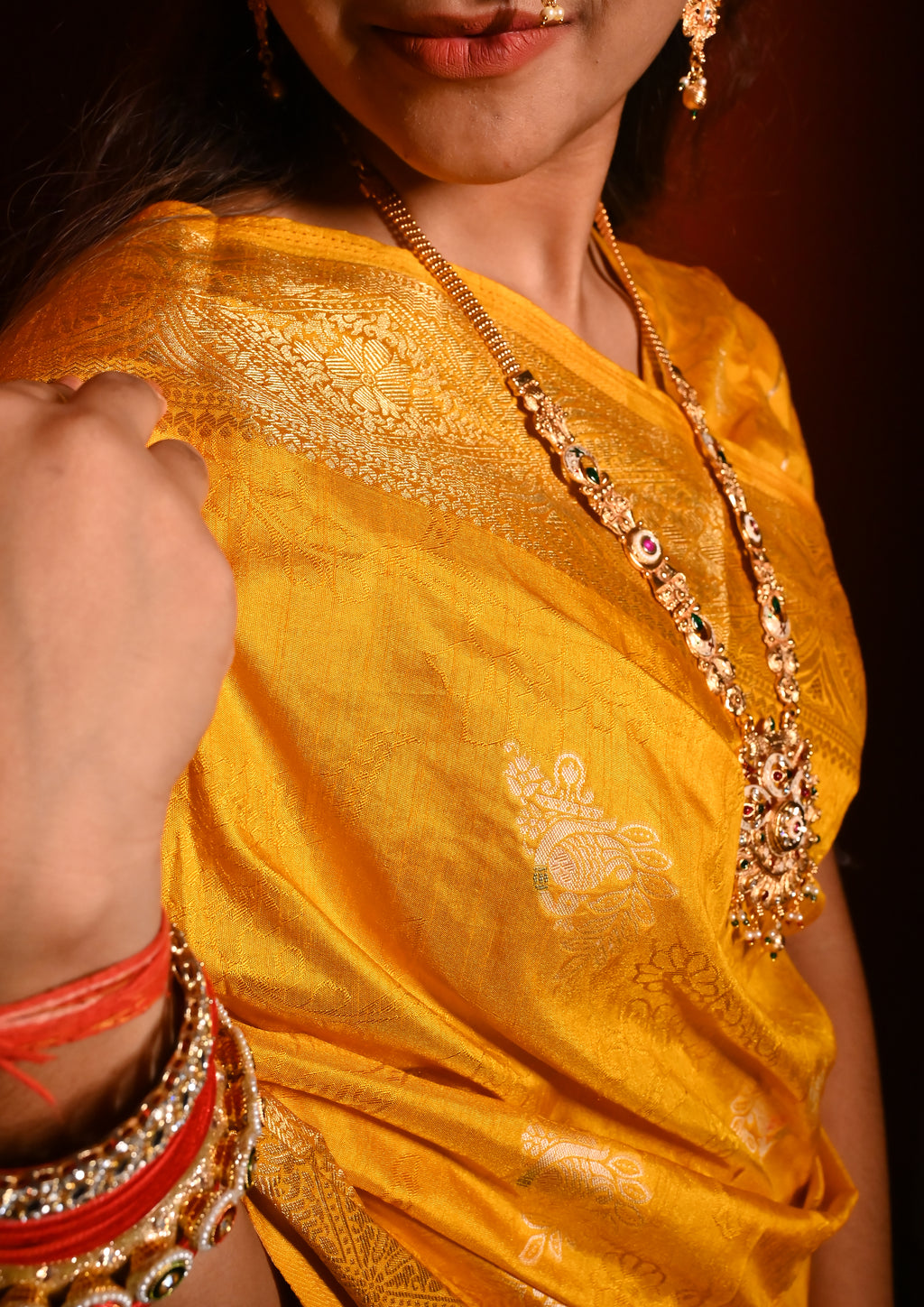 Meenakari Silk Saree