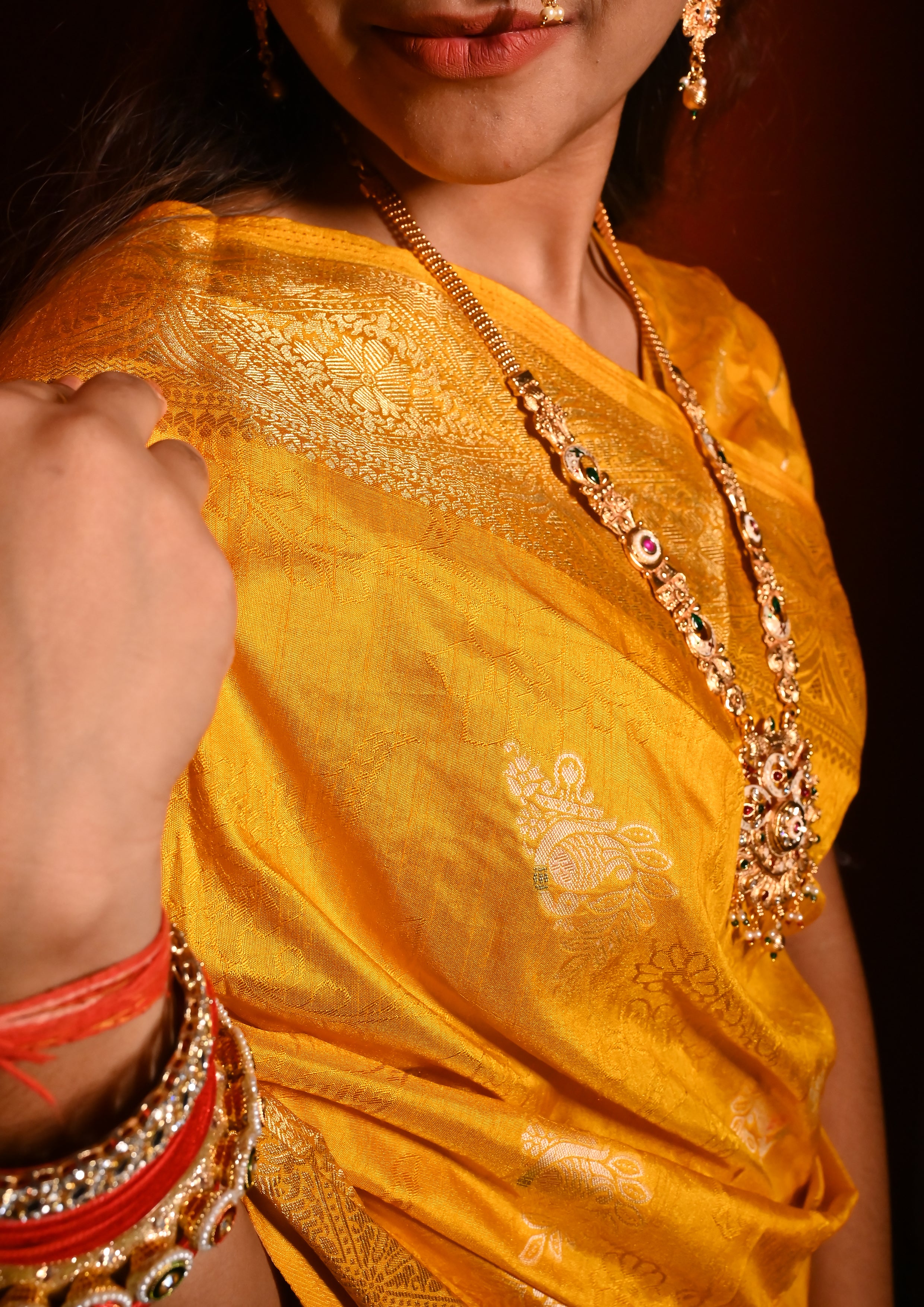 Meenakari Silk Saree