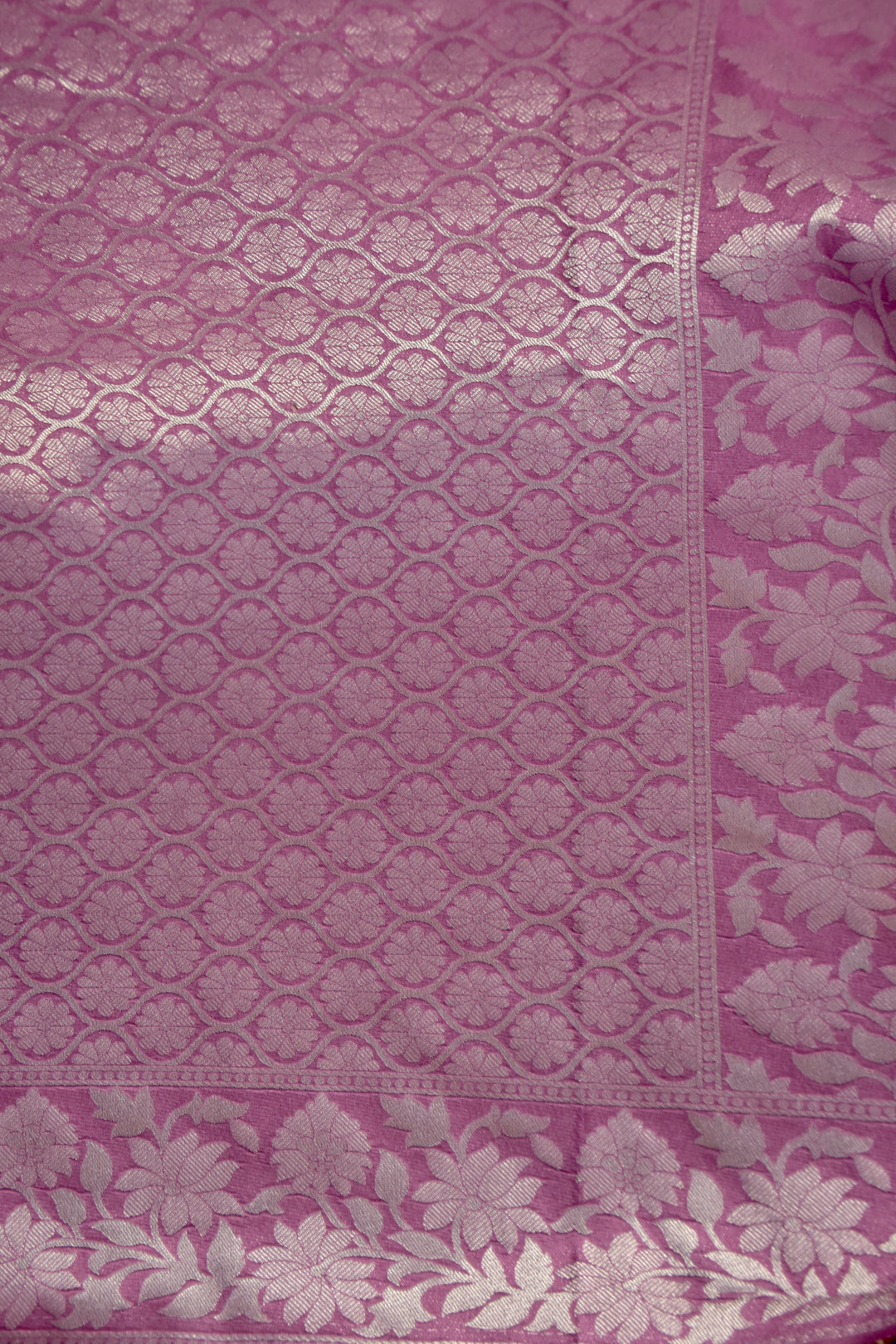 Pastel Pink Tone Banarasi Saree