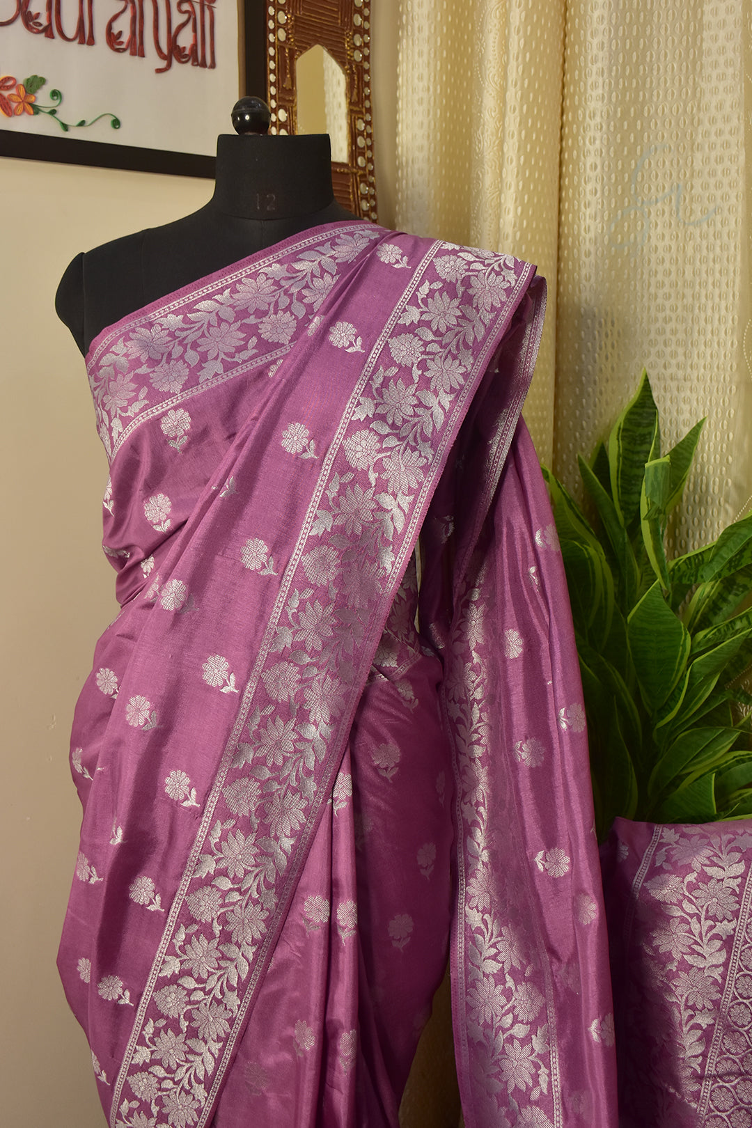 Pastel Pink Tone Banarasi Saree