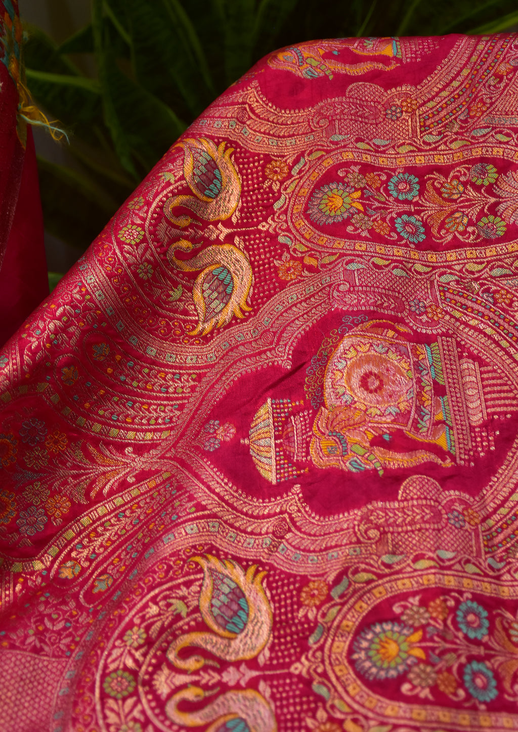 Pink Banarasi Silk  Saree