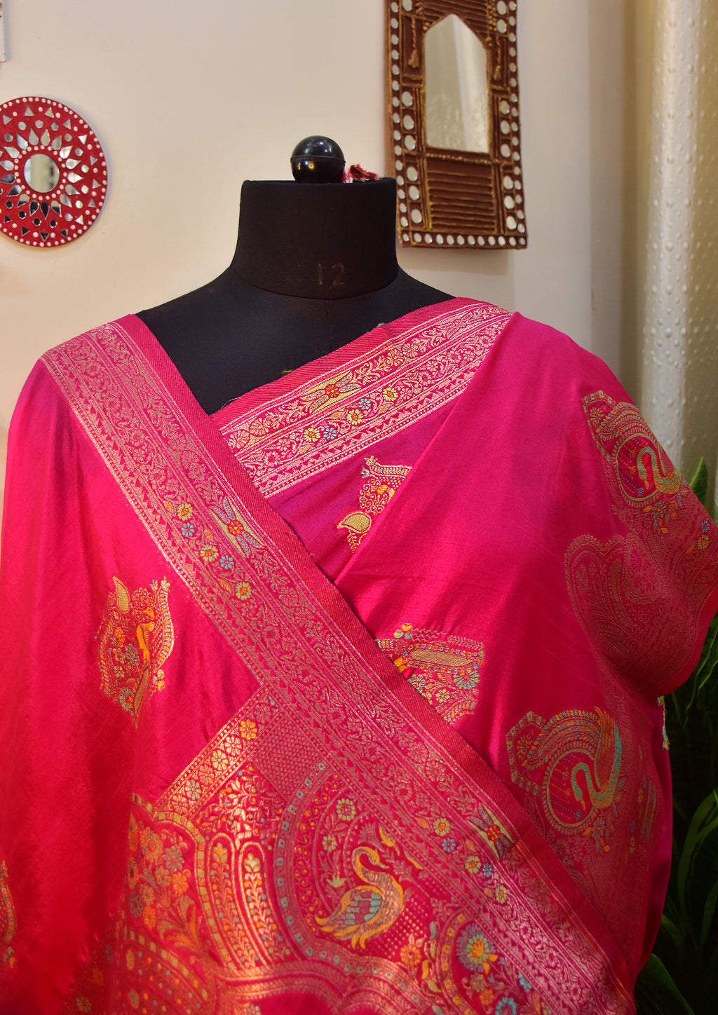 Pink Banarasi Silk  Saree